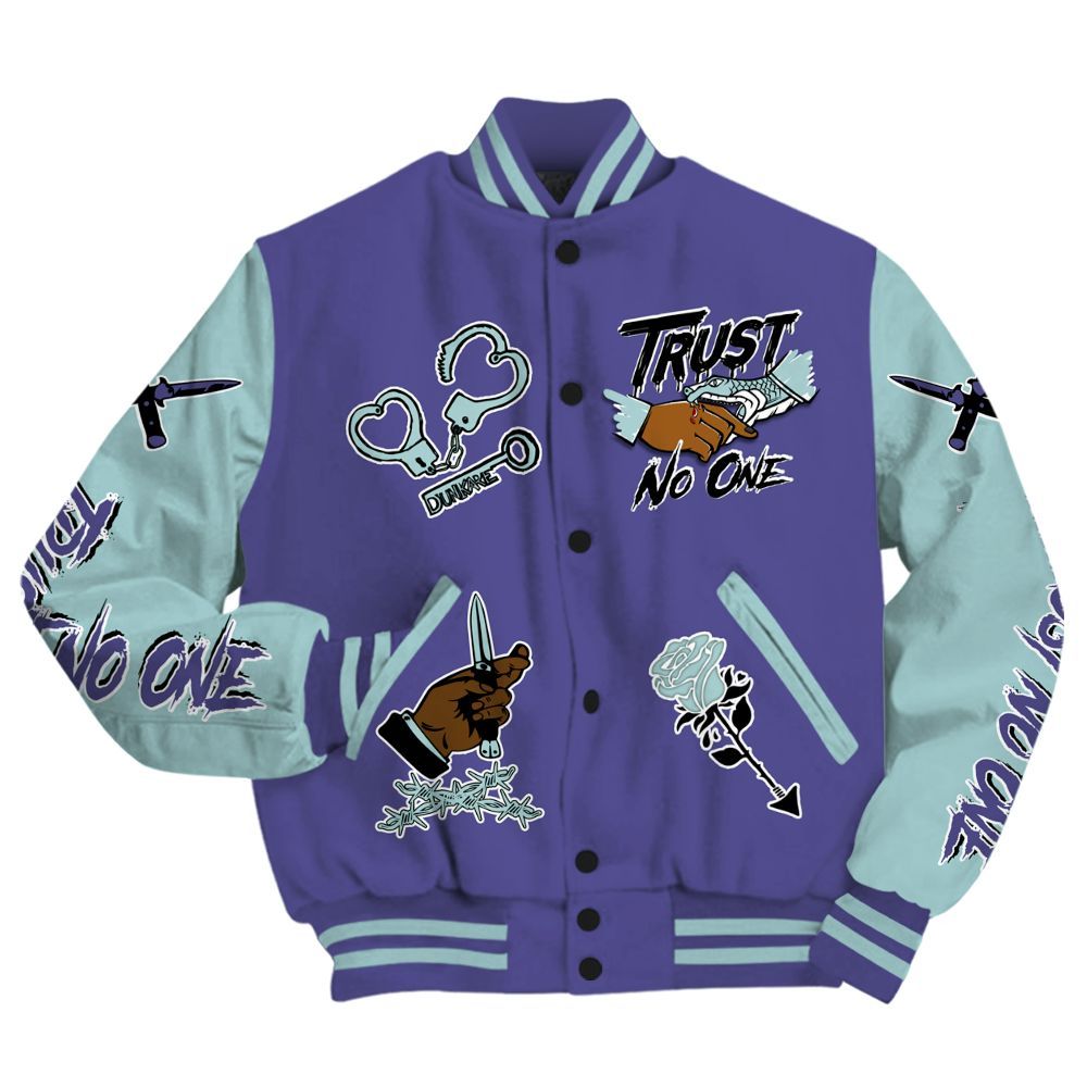 Varsity Jacket To Match Air Ship PE Hornets - Trust No One Dripping All Over Print
