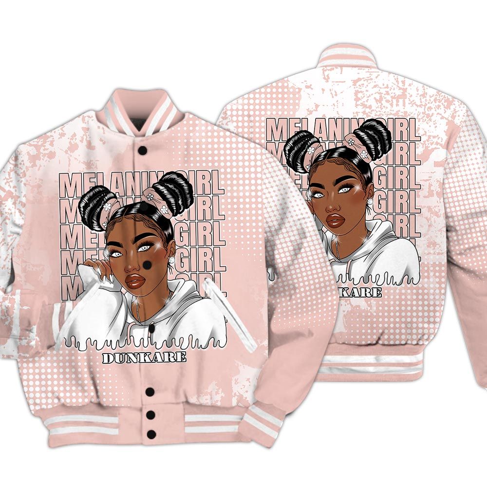 Varsity Jacket To Match Low Legend Pink 11s - Melaninn Unique Glitch Dot Varsity Jacket Unisex