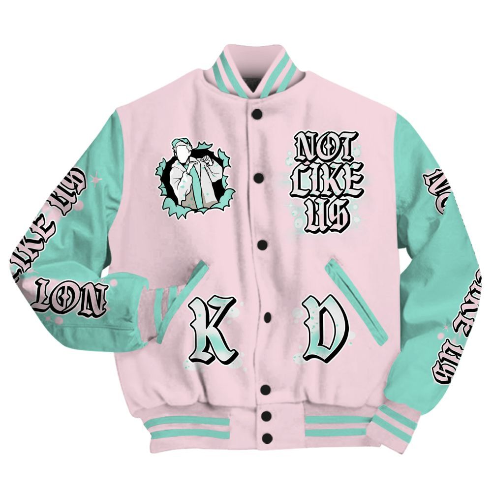 Varsity Jacket To Match Retro Easter 5s - None Like Us Graphic All Over Print