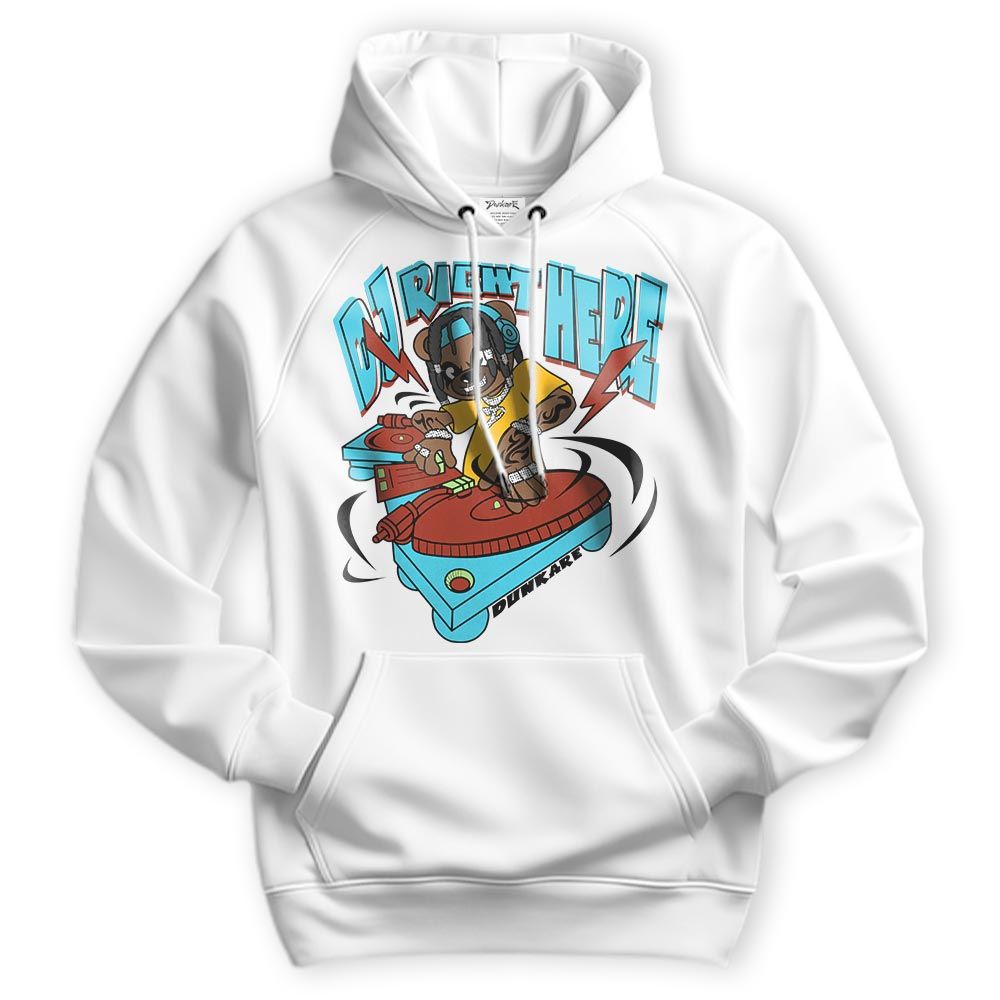 Sweatshirt To Match SB Dunk Di'Orr Greenwood Hoodie - DJ Right Here Bear Version 2 Hoodie Unisex