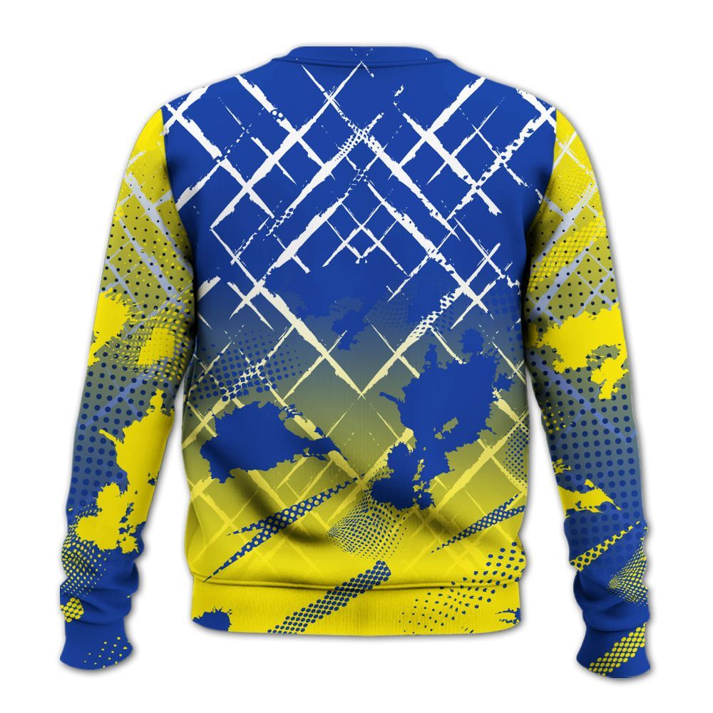Sweatshirt To Match Laney 14s - Halftone Stand Business Dripping All Over Print