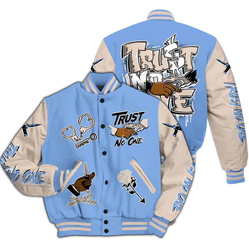 Varsity Jacket To Match Air Max 1 Royal Pulse - Trust No One Dripping All Over Print