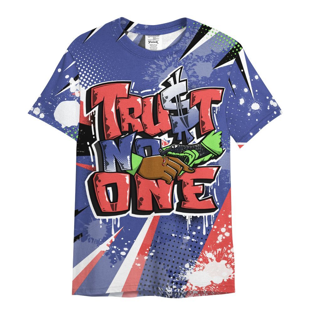 Shirt To Match KD 4 Nerf - Poly Trust No One Dripping All Over Print