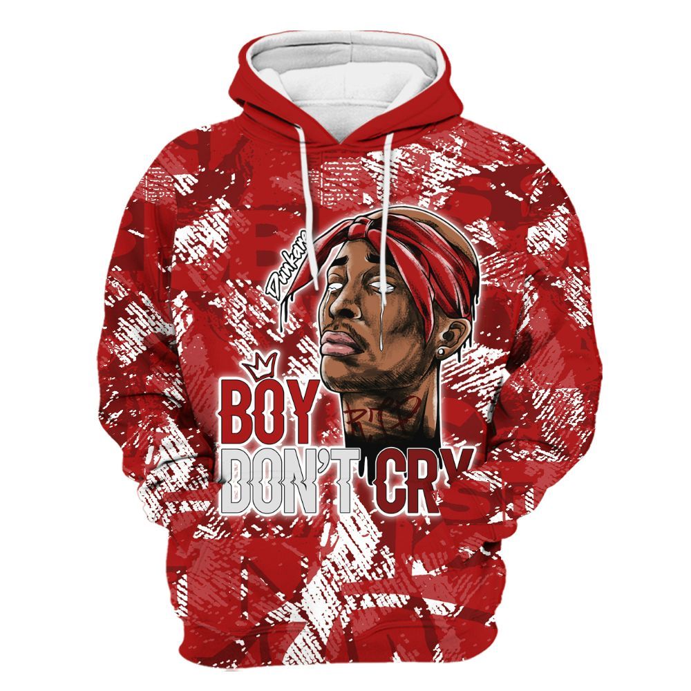 Hoodie To Match Red Taxi 12s - Boiz Ain't Cry Unique Abstract All Over Print