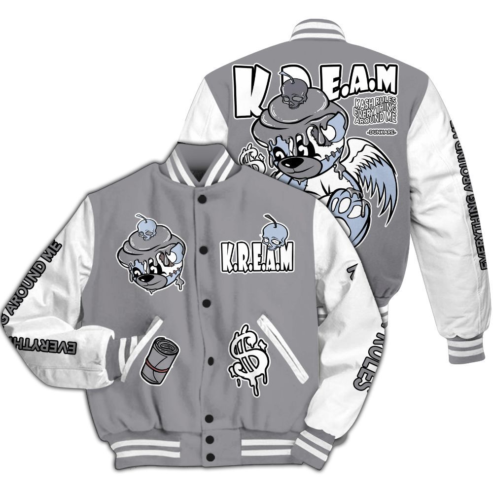 Varsity Jacket To Match Low Cement Grey 11s - Loot Bear All Over Print