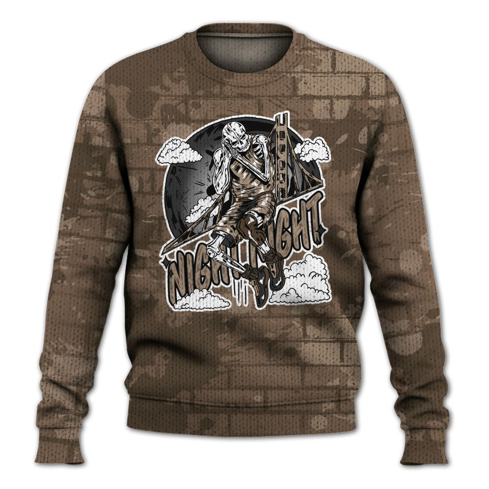 Knitted Sweater To Match Dark Mocha Jack - Seeya Skeleton Brick