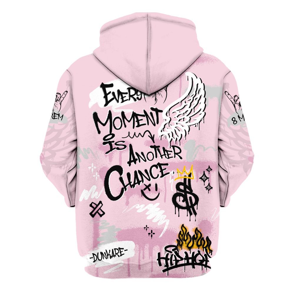 Hoodie To Match Orchid 4s - 8Mile Movie Graffiti All Over Print