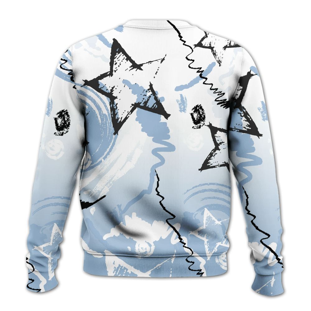 Sweatshirt To Match High University Blue 1s - Grind Shine Later Drip All Over Print