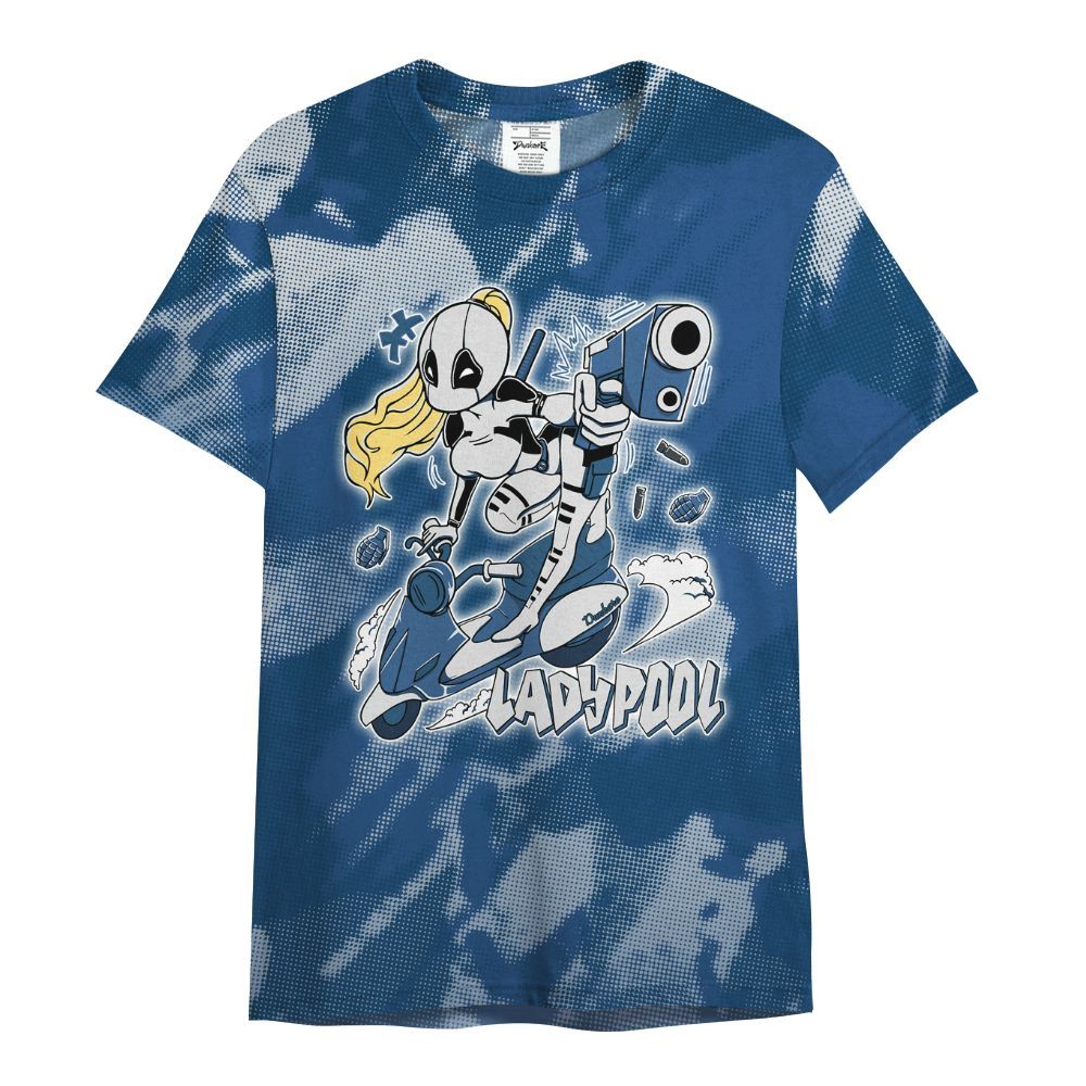 Shirt To Match High OG Midnight Navy 1s - Lady Pool Cartoon Abstract Halftone All Over Print