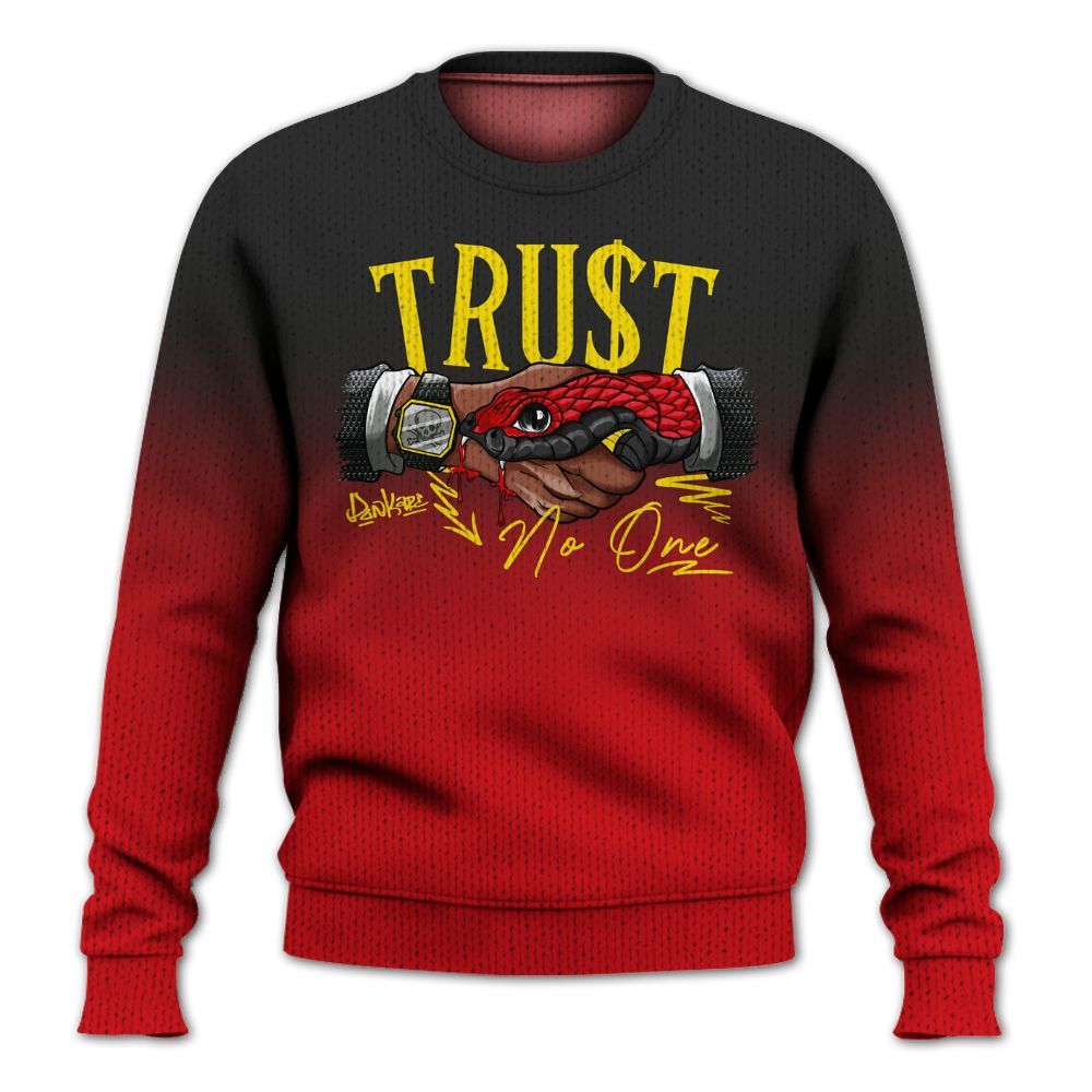 Sweater To Match Ferrari 14s - Trust No One Drip Graphic