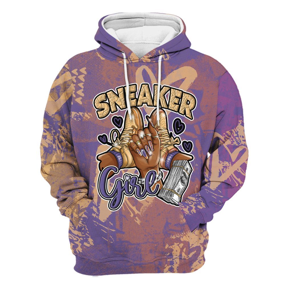 Hoodie To Match Book Sunset 1s - Sneakerz Girlz Heart Grunge All Over Print