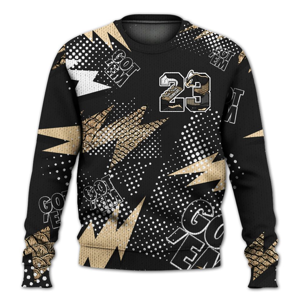 Knitted Sweater To Match Kobe 9 EM Mambacita - Custom Name Number 23 5s