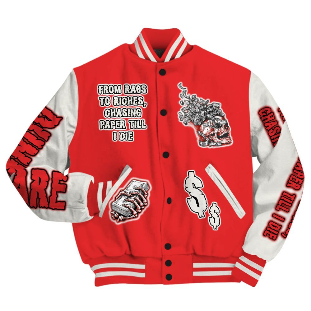 Varsity Jacket To Match Air Max 1 Jacquemus Red - From Rags To Riches All Over Print