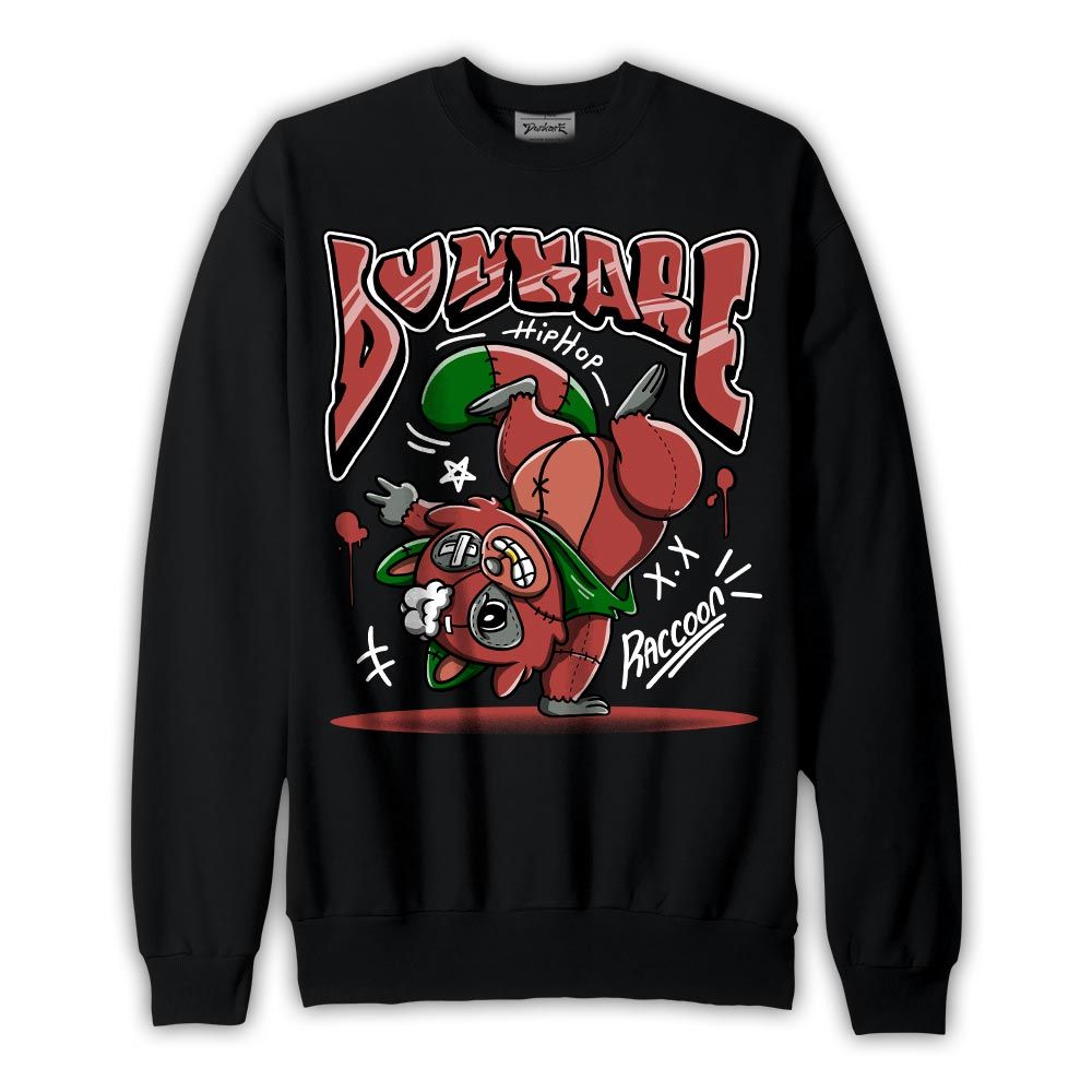 Sweatshirt To match Dune Red 13s Sweatshirt - Freestyle Hip Hop Raccoon Graphic 1505 DNY