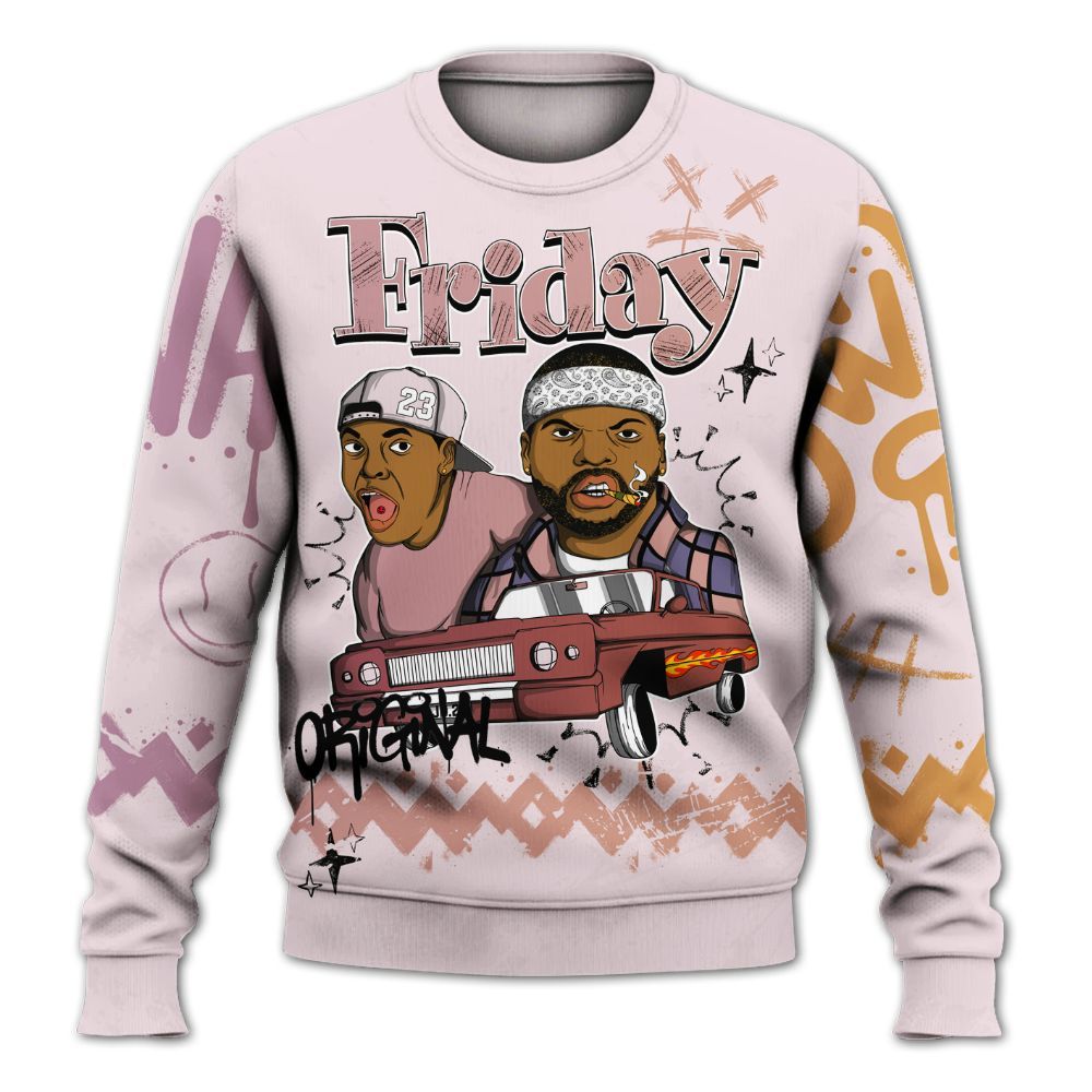 Sweatshirt To Match Book Sunrise 1s - Friday Sneaker Crayon All Over Print