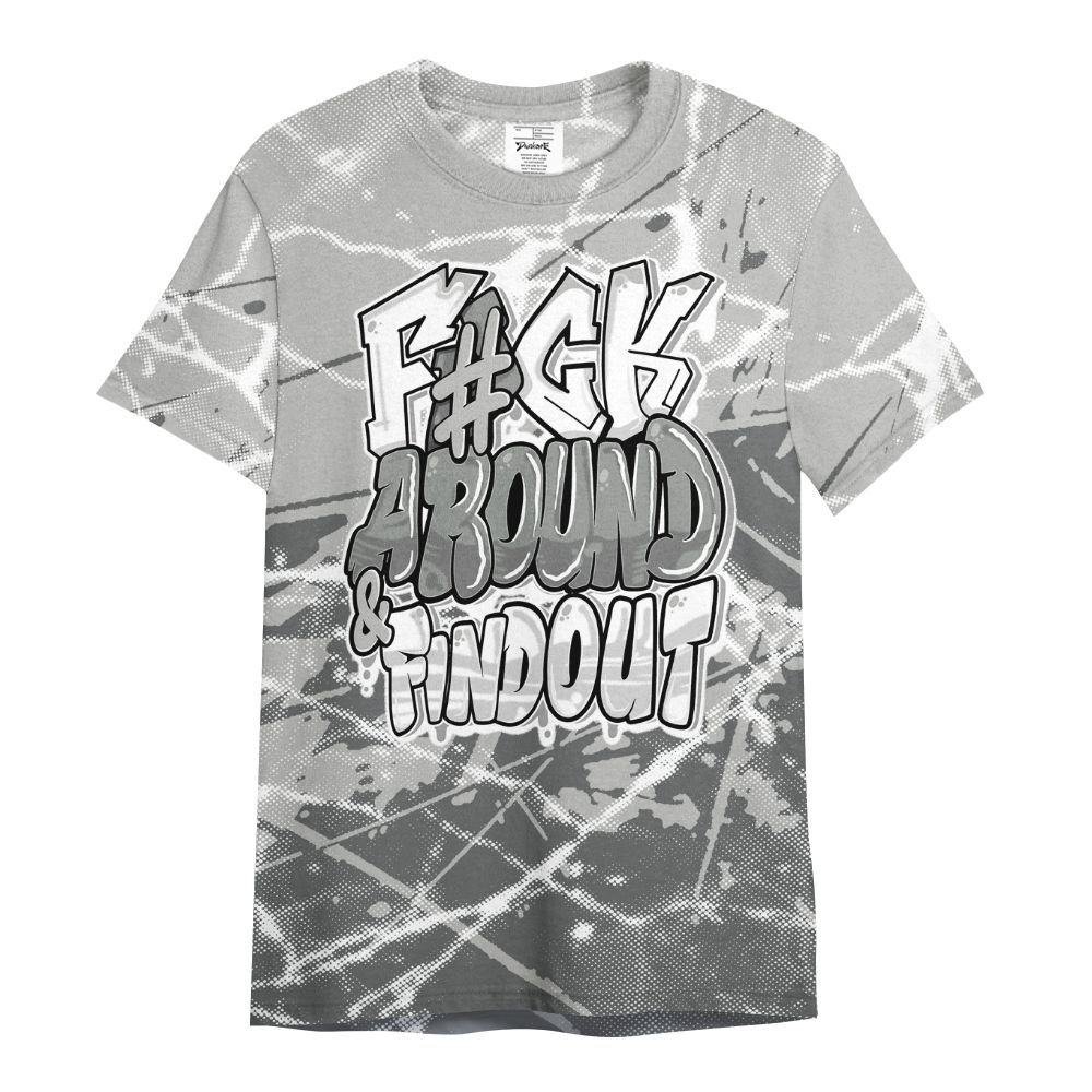 Shirt To Match Retro Wet Cement 4s - F Around Find Out Graphic Profound All Over Print