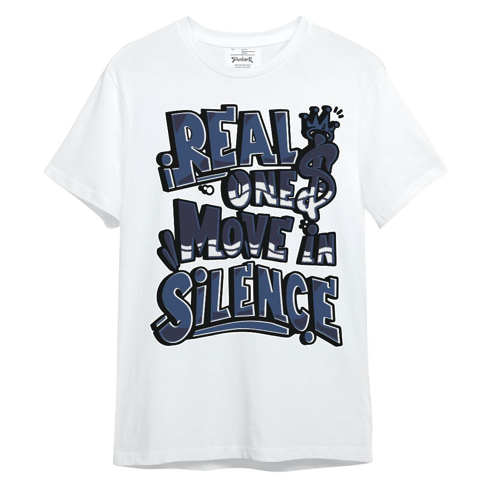 Shirt To Match Low 85 Metallic Blue 1s - Ones Move In Silence Graphic Unisex Shirt