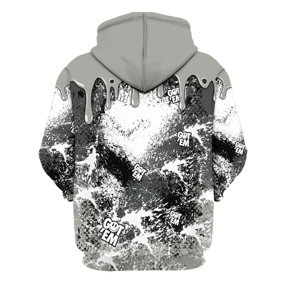 Hoodie To Match High Satin Shadow 1s - Dripping 23 Drip All Over Print