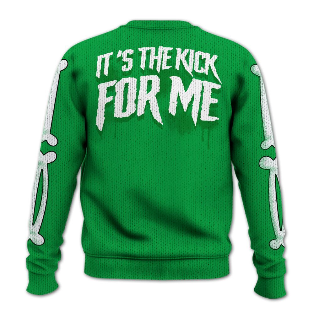 Knitted Sweater To Match Low Lucky Green 1s - It's The Kick For Me