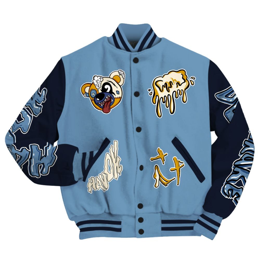 Varsity Jacket To Match High OG First In Flight 1s - Havok Bear All Over Print