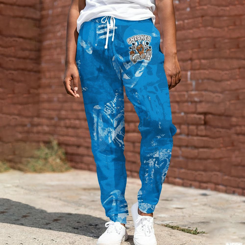 Sweatpant To Match Military Blue 4s - Sneakerz Girlz All Over Print