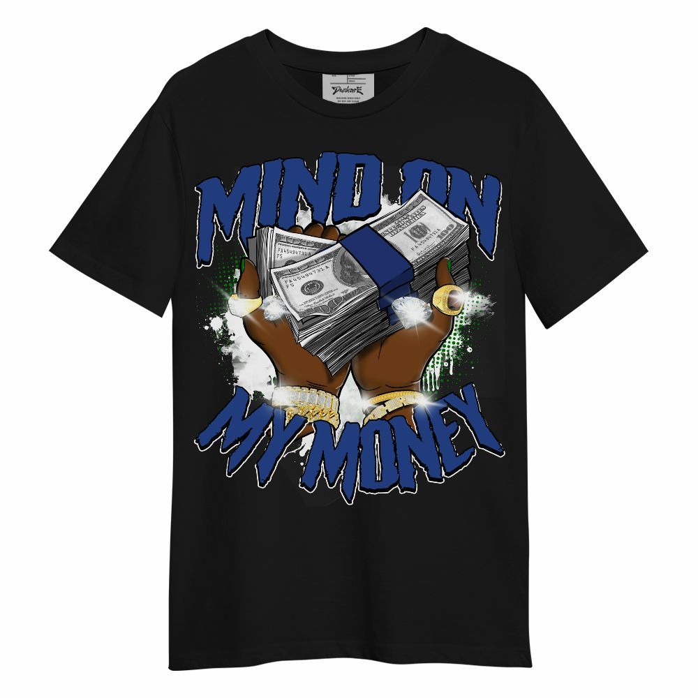 Shirt To Match Retro Hyper Royal 13s - Mind On My Money Graphic Unisex Shirt