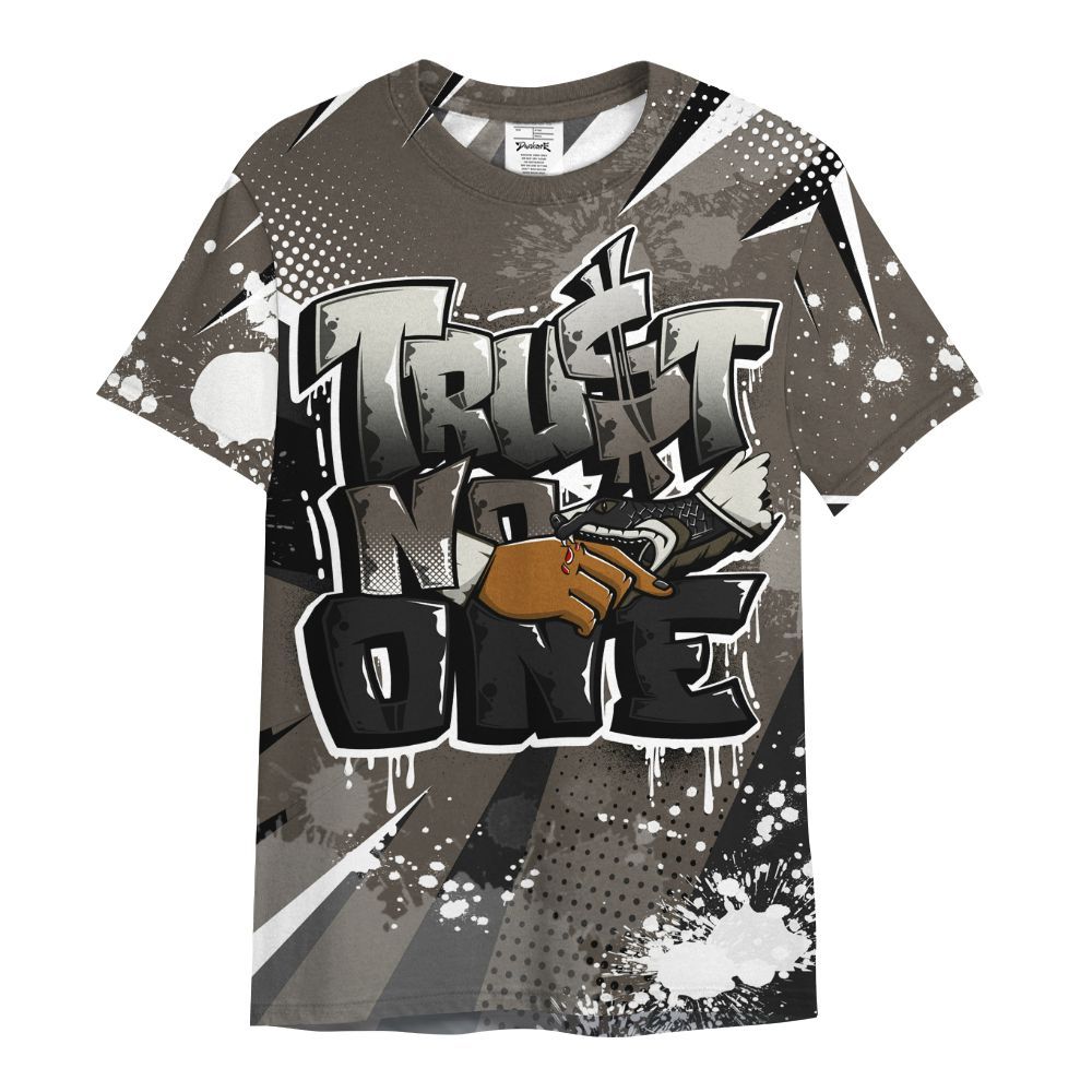 Shirt To Match Cave Stone 4s - Poly Trust No One Dripping All Over Print