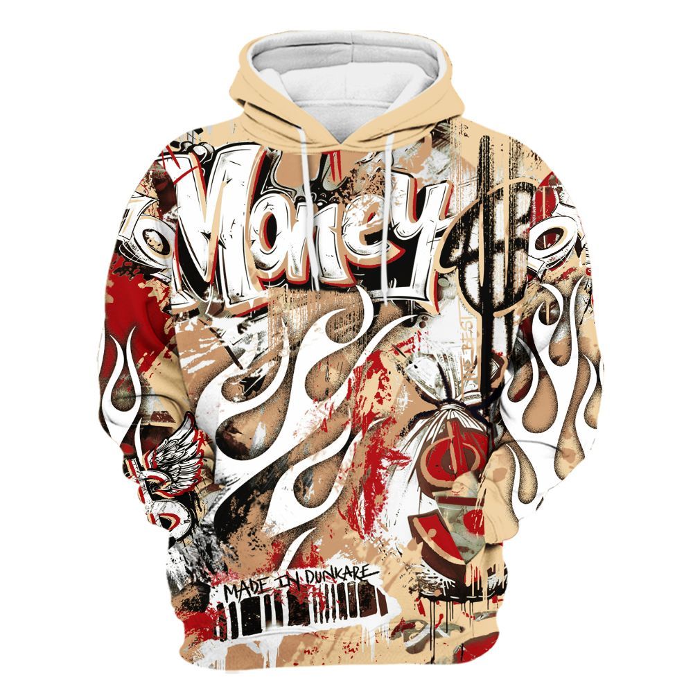 Hoodie To Match Dunk Low Strawberry Waffle - The Best Money All Over Print