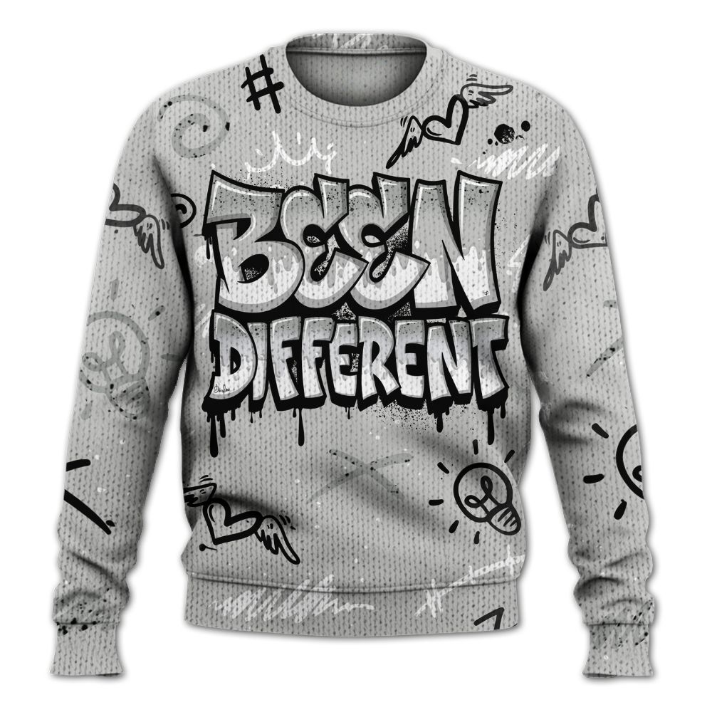 Knitted Sweater To Match Retro White Oreo 4s - Drip Been Di2ferent