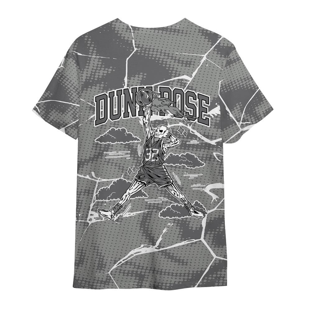 Shirt To Match Paris Cement Grey 4s - Pose Skeleton Crack Shirt Unisex