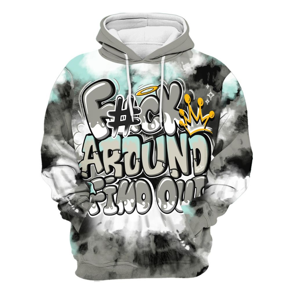 Hoodie To Match Low OG Year Of The Snake 1s - Tie Dye FK Around Find Out All Over Print