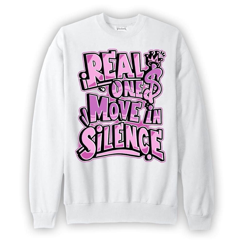 Sweatshirt To match Hyper Violet 4s Sweatshirt - Ones Move In Silence Graphic Graphic