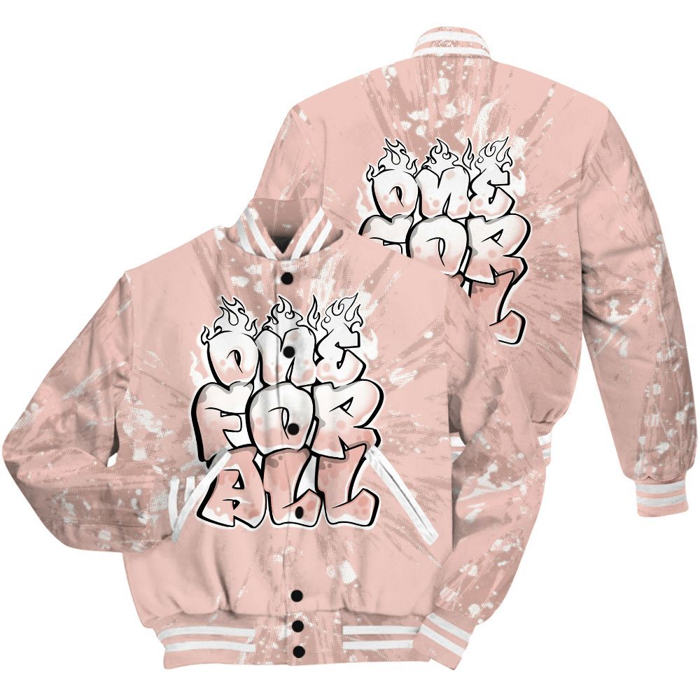 Varsity Jacket To Match Low Legend Pink 11s Shirt - Ones For All Graphic Luxury All Over Print
