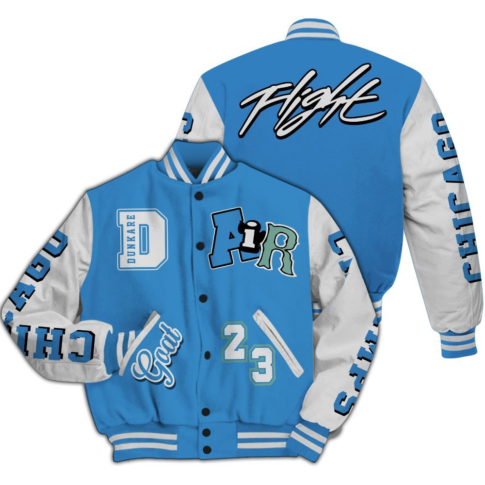 Varsity Jacket To Match Low Carolina 17s - AIR Number 23 GOAT All Over Print