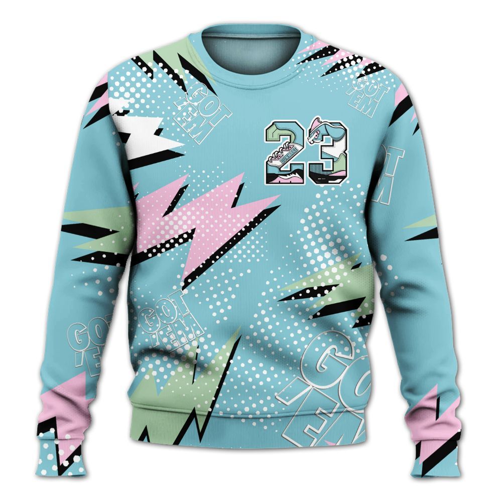 Sweatshirt To Match SB Dunk Low Visty - Custom Name Number 23 5s All Over Print