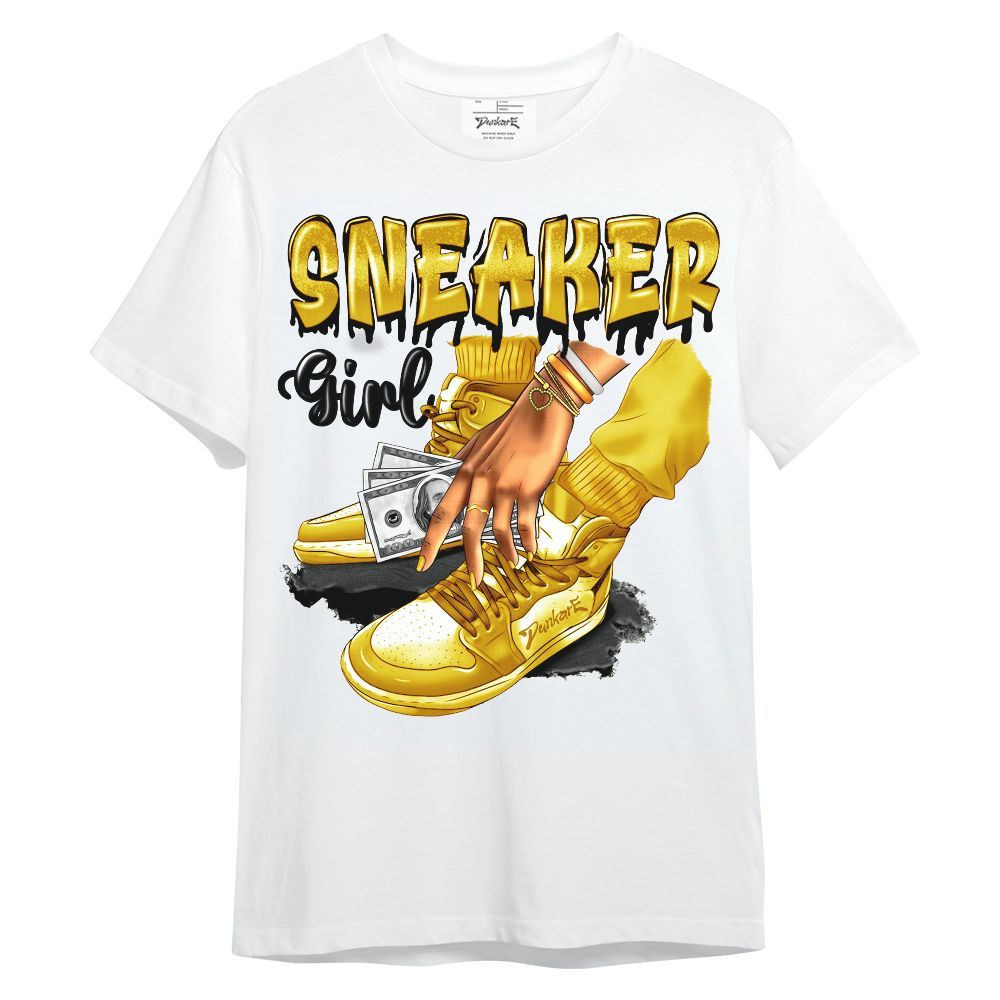 Shirt To Match Vivid Sulfur 4s - SNEAKER Girl Money Drip Unisex Shirt