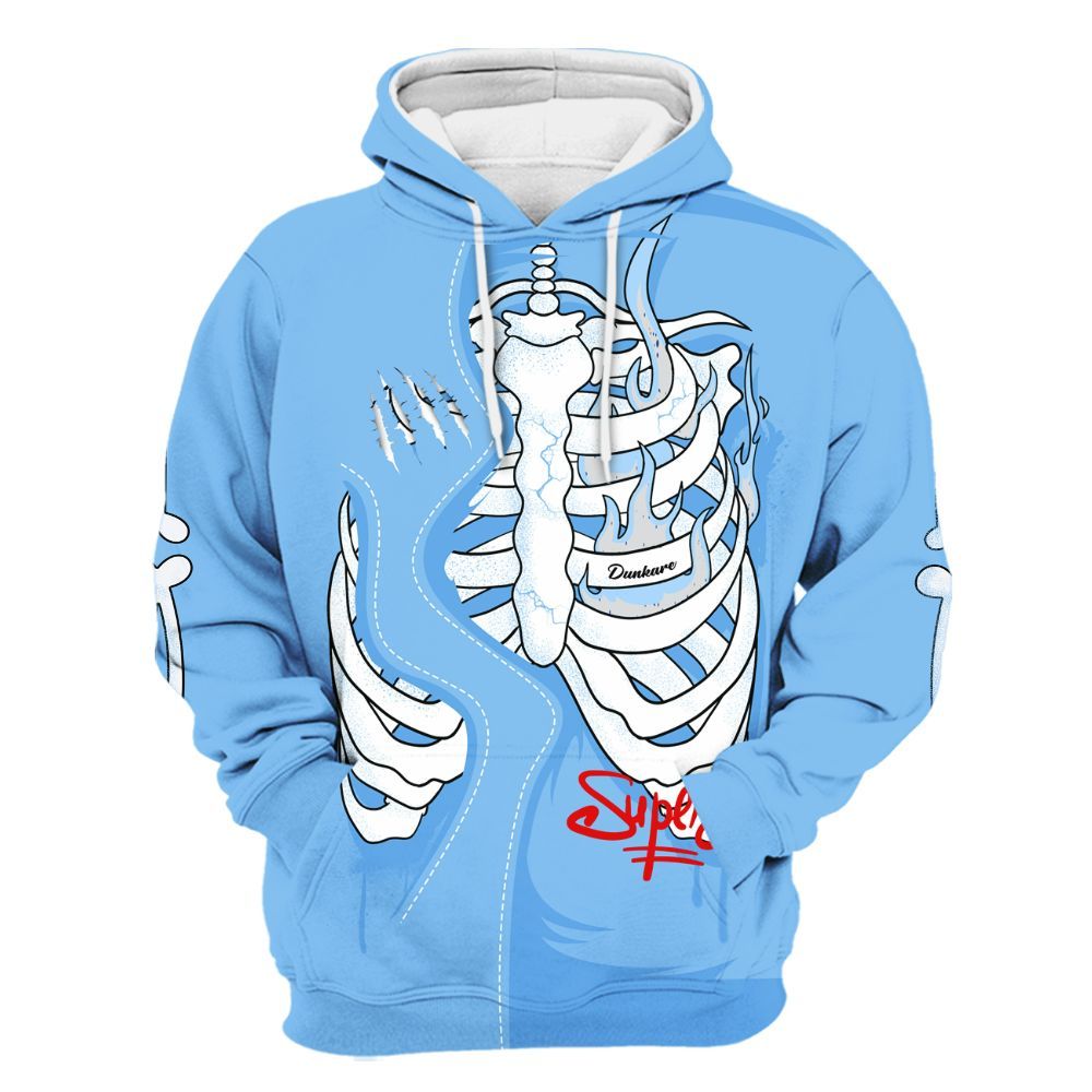 Hoodie To Match University Blue 5s - It's The Kick For Me All Over Print