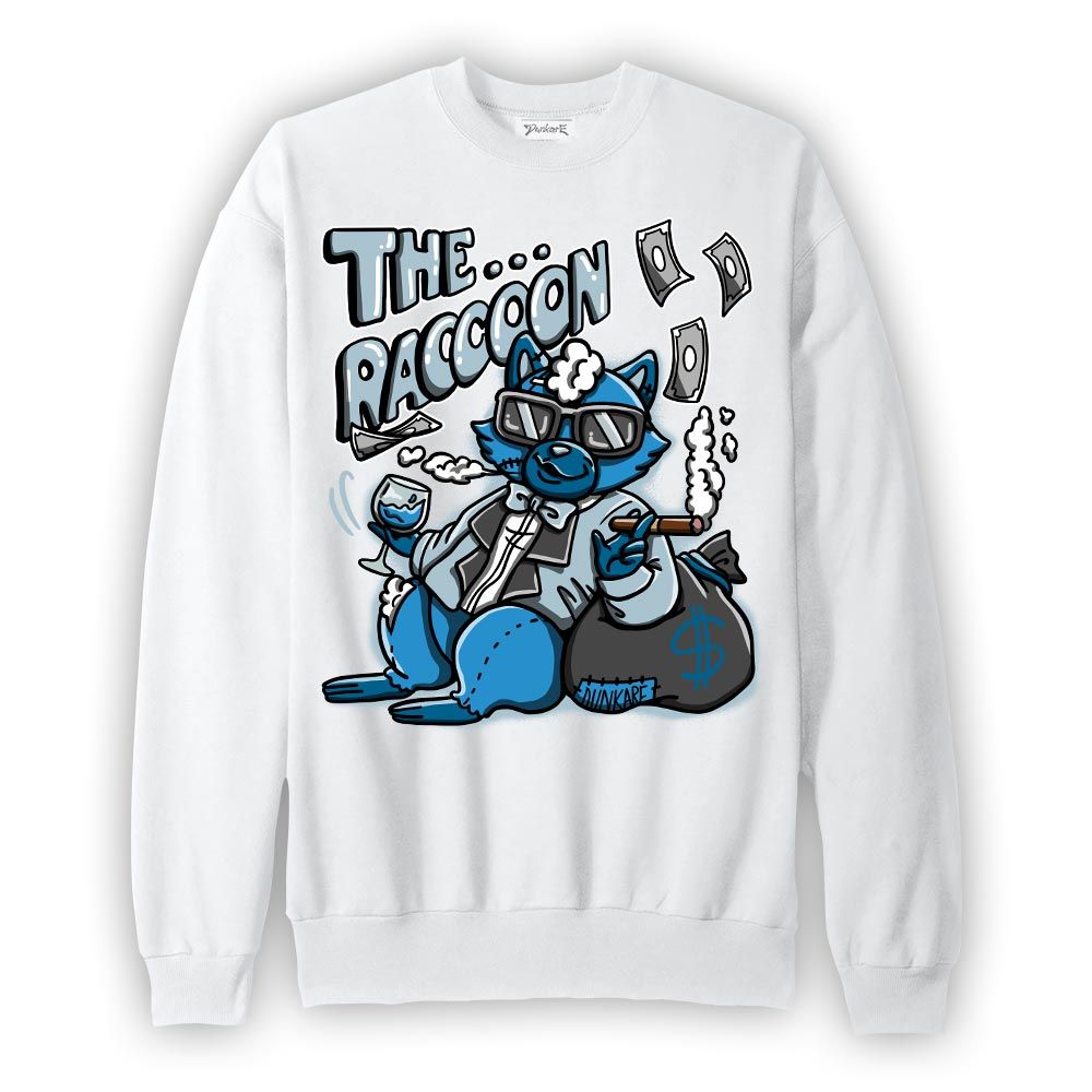 Sweatshirt To match Powder Blue 9s Sweatshirt - The Rich Raccoon Graphic