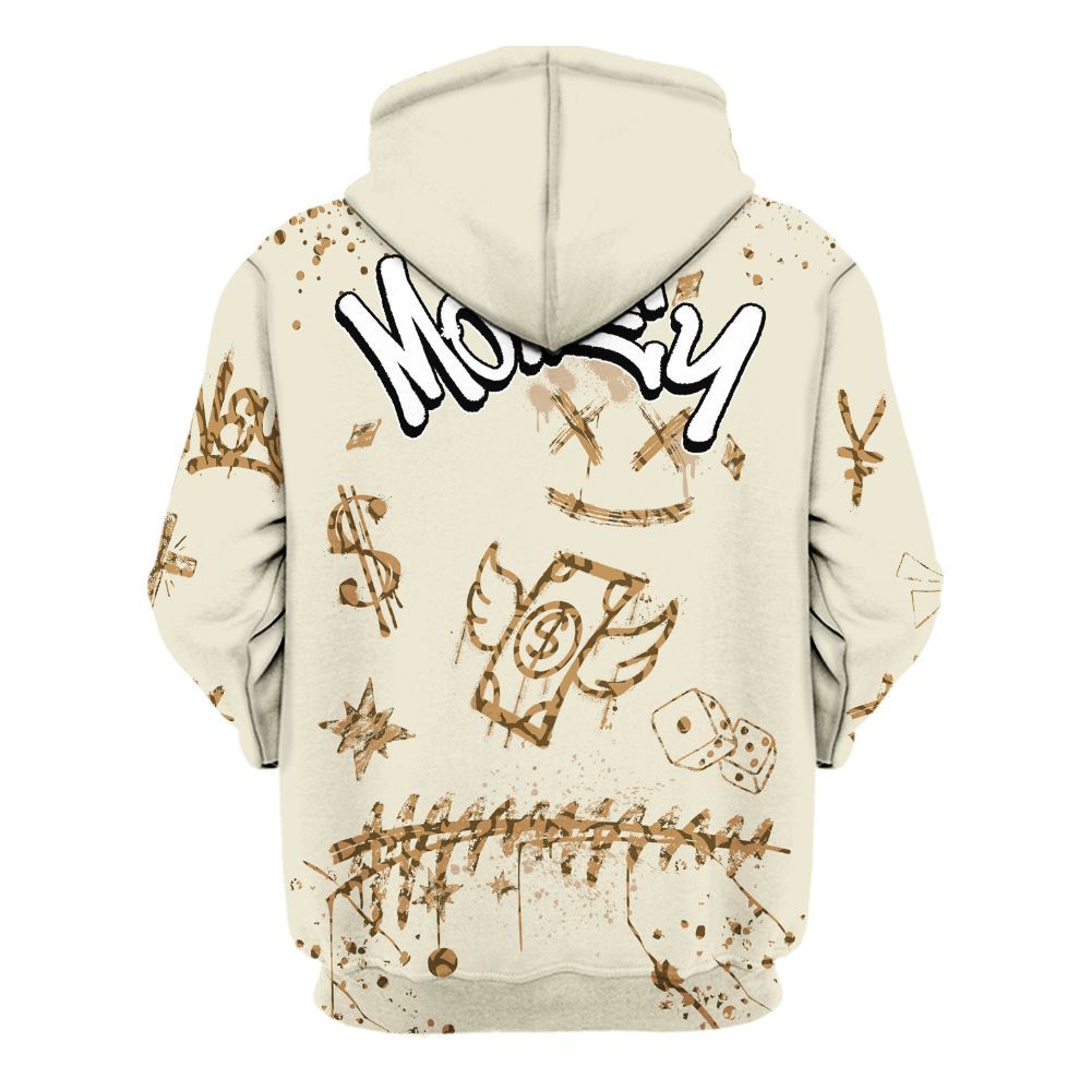 Hoodie To Match Orewood Brown 3s - Everybody Paid In Full Crayon All Over Print