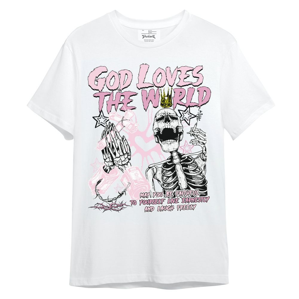 Shirt To Match Orchid 4s - God Loves The World Unisex Shirt