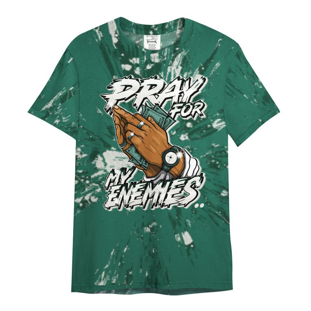 Shirt To Match Oxidized Green 4s - Prayed For Enemies Graphic Luxury All Over Print