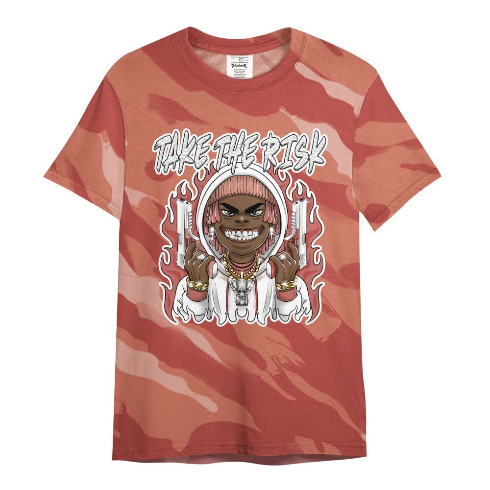 Shirt To Match Dune Red 13s - Take The Risk Colored All Over Print