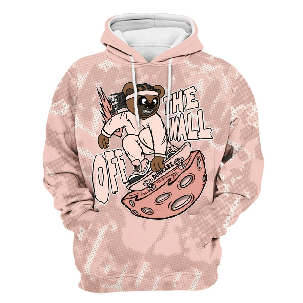 Hoodie To Match Low Legend Pink 11s - Quirky Bear Street All Over Print