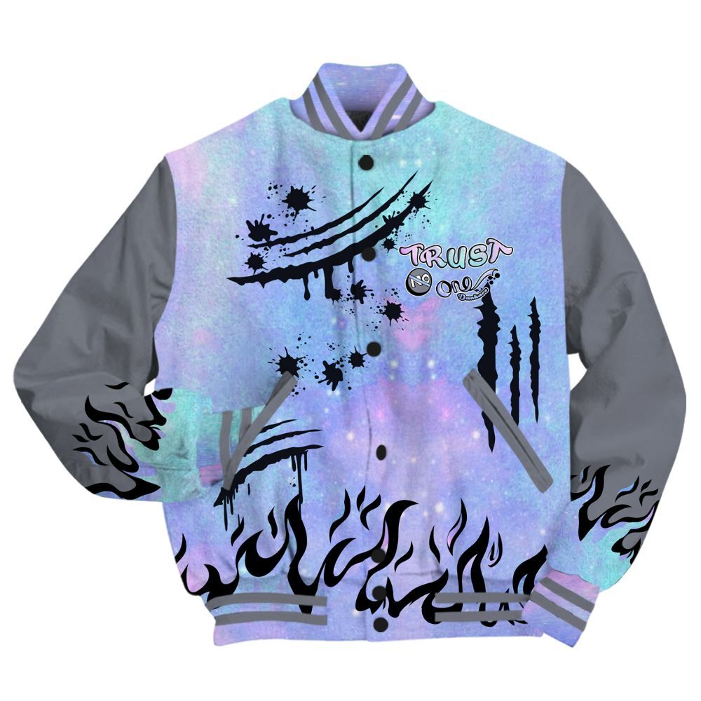 Varsity Jacket To Match Zen Master 4s - Graphic Trust No One All Over Print