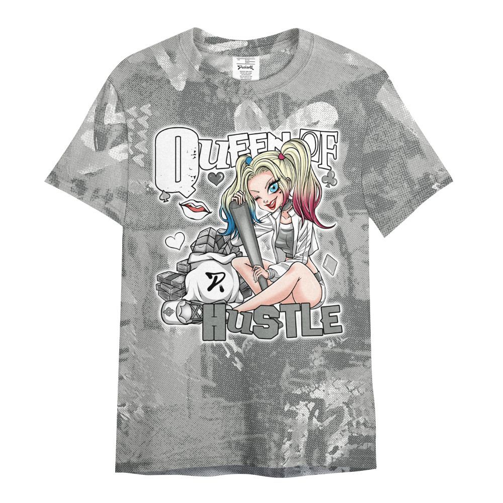 Shirt To Match Retro Wet Cement 4s - Hustles Quiinn Heart Grunge All Over Print