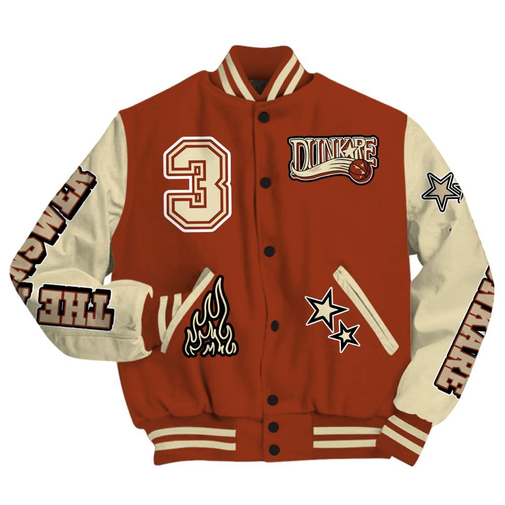 Varsity Jacket To Match Retro Eastside Golf 12s - Allen Answer Skeleton All Over Print