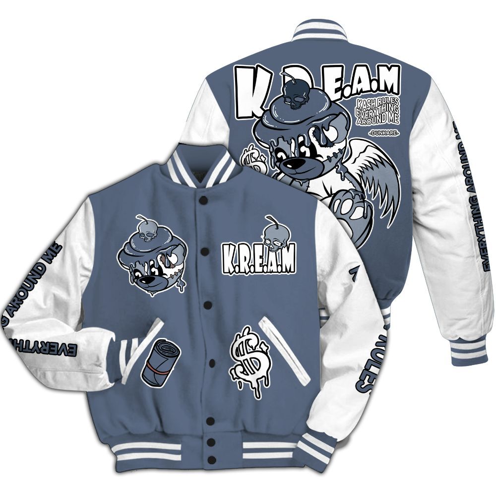 Varsity Jacket To Match Low Diffused Blue 11s - Loot Bear All Over Print