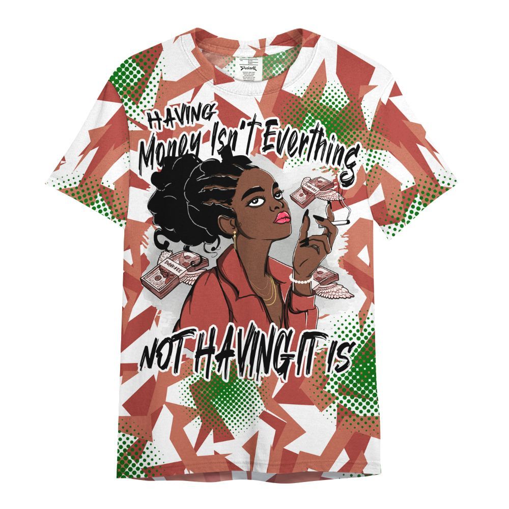 Shirt To Match Dune Red 13s - Having Money Isn't Everthing Retro All Over Print