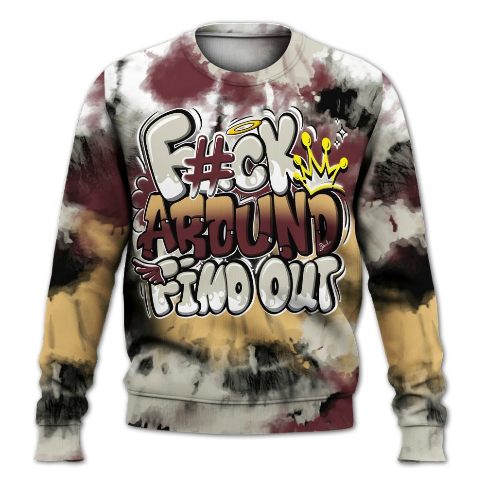 Sweatshirt To Match Legacy 312 Year Of The Snake - Tie Dye FK Around Find Out All Over Print