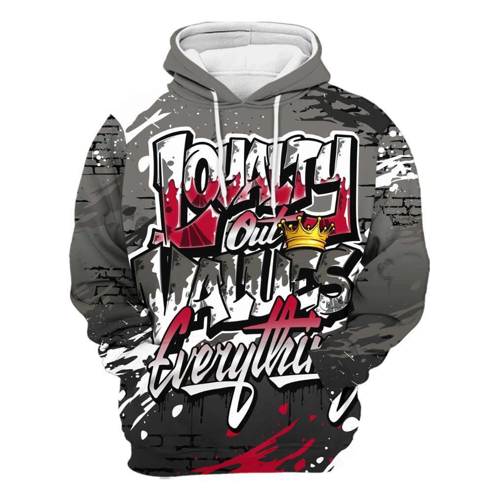 Hoodie To Match Shadow 2025 10s Shirt, Values Of Loyalty Drip All Over Print